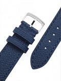 Blue leather strap