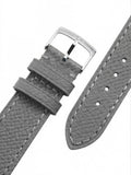 Cinturino in pelle grigio
